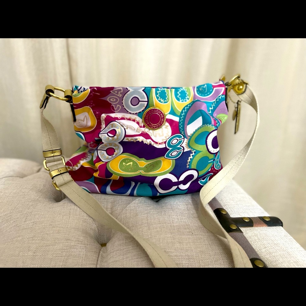 Colorful Coach crossbody bag
